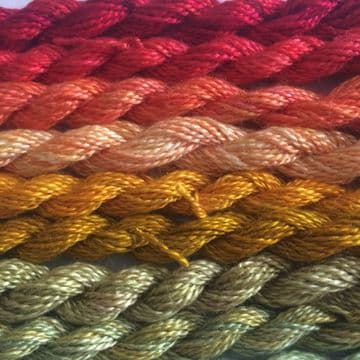 Hand Dyed Fine Silk 10metres