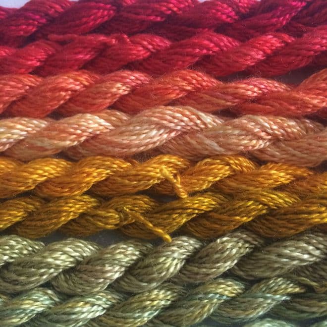 Hand Dyed Fine Silk 10metres