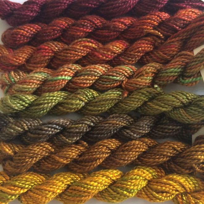 Hand Dyed Medium Silk 10metres