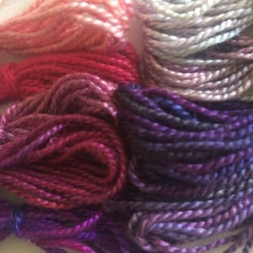 Hand Dyed Medium Silk Bags