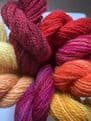 Hand Dyed Shetland 4 Ply Wool 10gms