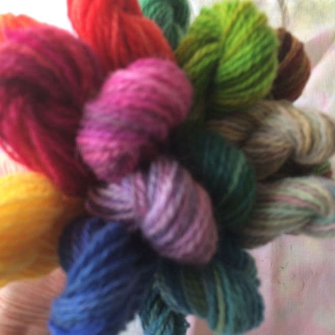 Hand Dyed Shetland Wool 50gms