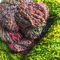 Hand Dyed Silk Boucle