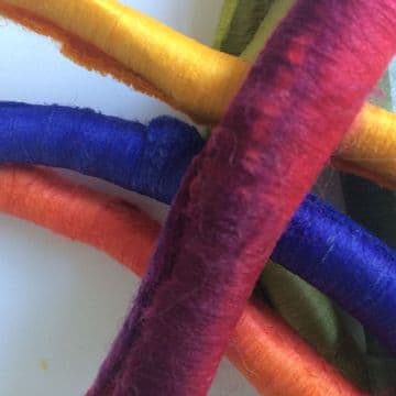 Hand Dyed Silk Carrier Rods 7.95