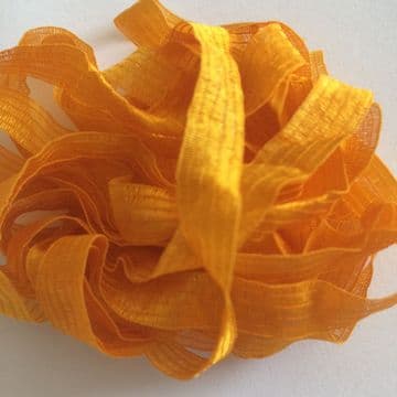 Hand Dyed Silk Georgette Ribbon