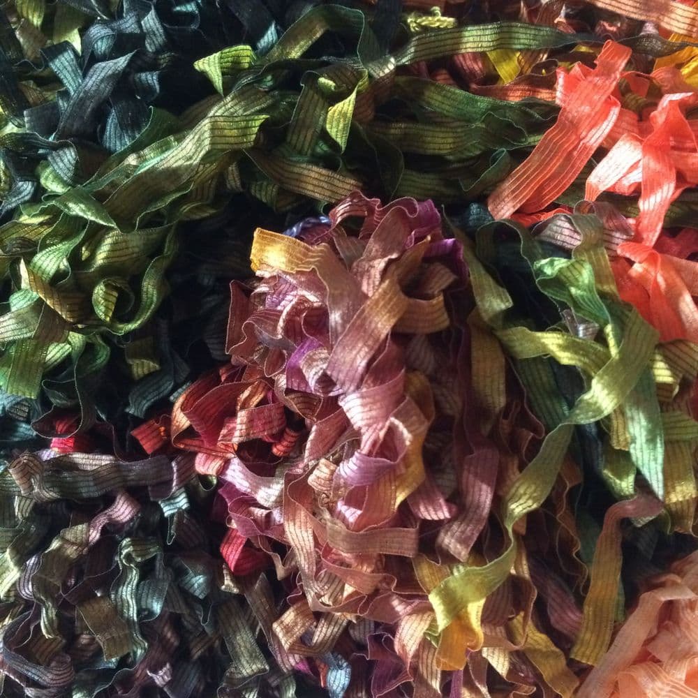 Hand Dyed Silk Ribbon