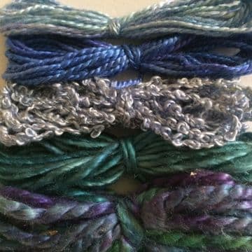 Hand Dyed Silk Texture Bags Assorted