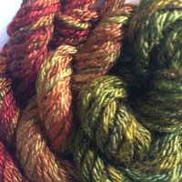 Hand Dyed Silk Twist