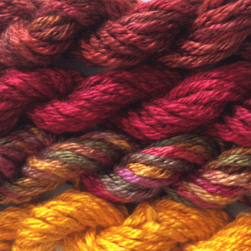 Hand Dyed Silk Twist 5 metres