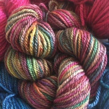 Hand Dyed Silk/Wool 20gms