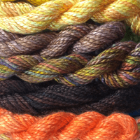 Hand Dyed Thick Silk