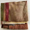 Mixed Cotton Fabrics & Threads Bag