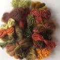 Mixed Cotton Fabrics & Threads Bag