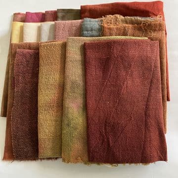 Mixed Cotton Fabrics & Threads Bag