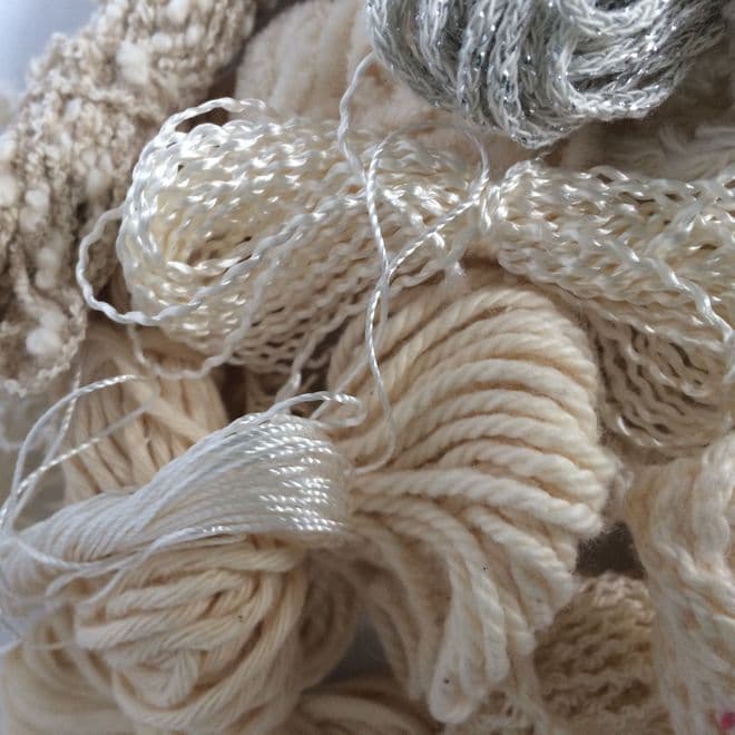 Mixed Cotton Texture Bags Natural