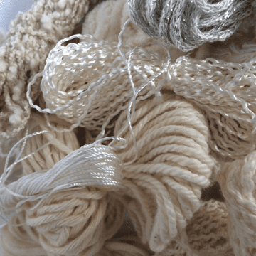 Mixed Cotton Texture Bags Natural Large