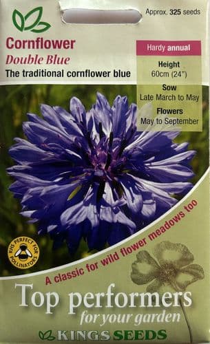 Cornflower Double Blue