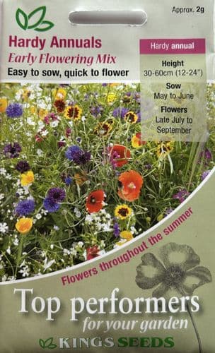 Hardy Annuals Early Flowering Mix