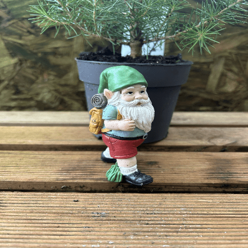 Miniature Hiking Bag Gnome