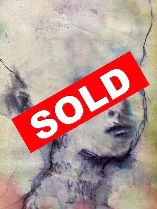 Alien Waits A4 Original Artwork