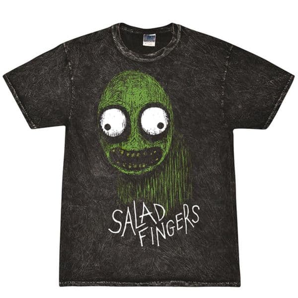 NEW! Salad Fingers Horrorshow Tye Dye T-Shirt (Black)