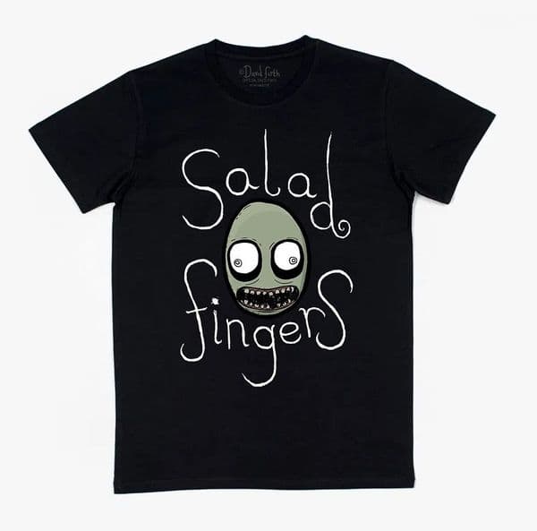 Salad Fingers Black Logo T-Shirt
