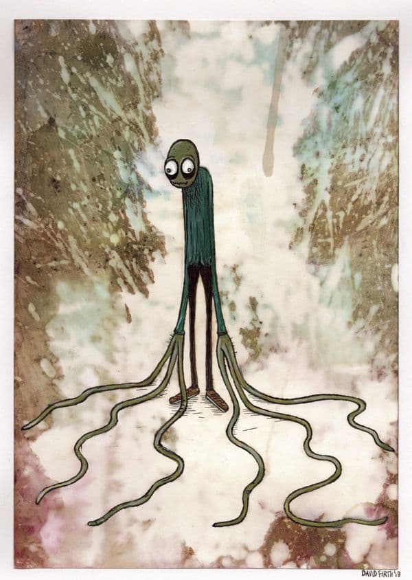 Salad Fingers Long Fingers A4 Print