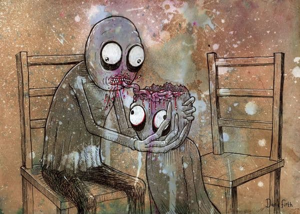 Salad Fingers Mmm Tasty A4 Print