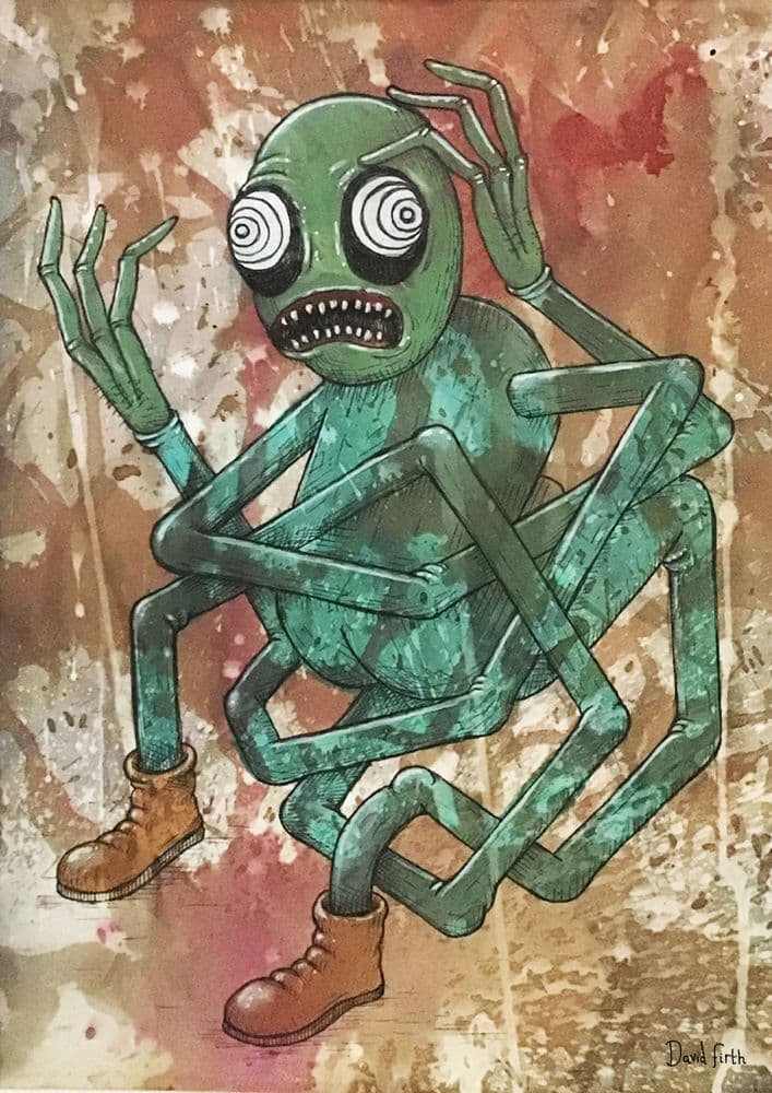 Salad Fingers Tangled Salads A4 Print