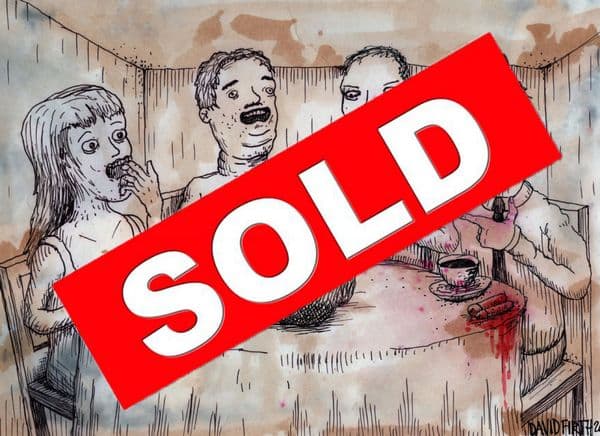 Tea Time Pranks Prank A4 Original Artwork