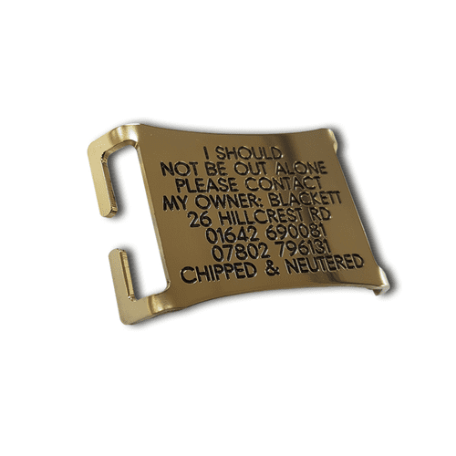 Flat top dog tags