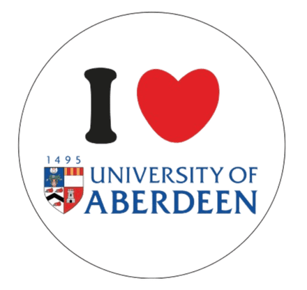 Car Sticker I Heart Aberdeen Round
