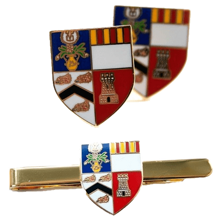 Enamel Cufflinks & Tiebar