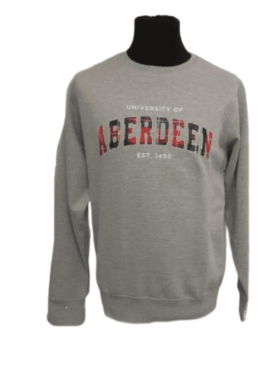 Unisex Tartan Sweatshirt Grey