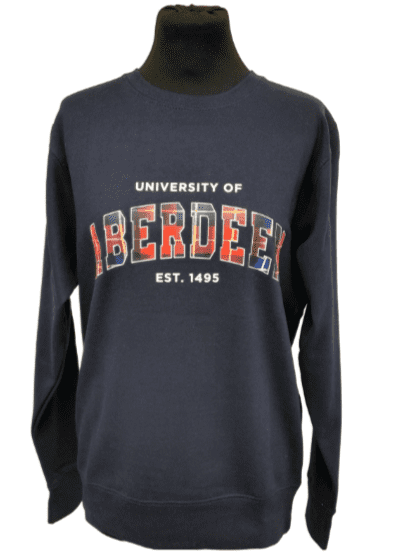 Unisex Tartan Sweatshirt Navy