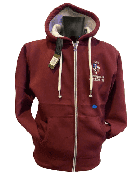 Unisex Zip Hoody Burgundy