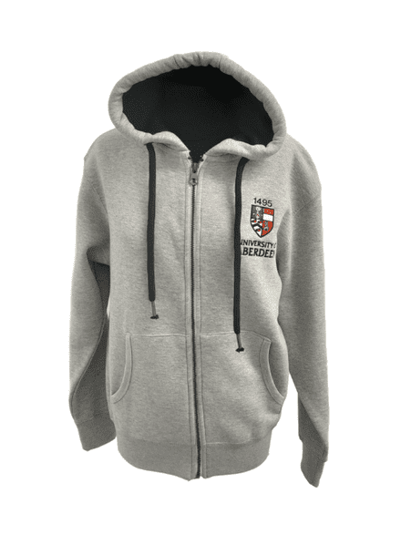 Unisex Zip Hoody Grey