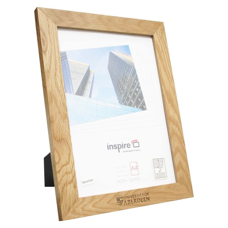 University A4 Oak Certificate Frame