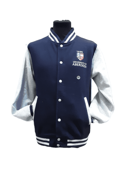 University Baseball Jacket Navy/Heather