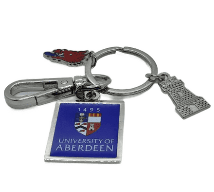 University Charm Keyring