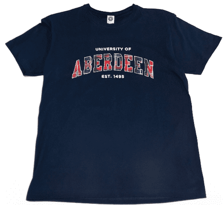University Tartan T-Shirt Navy