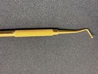 Auricular double ended angled probe - gold plated