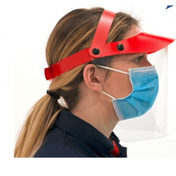 Face Visor/shield - unassembled