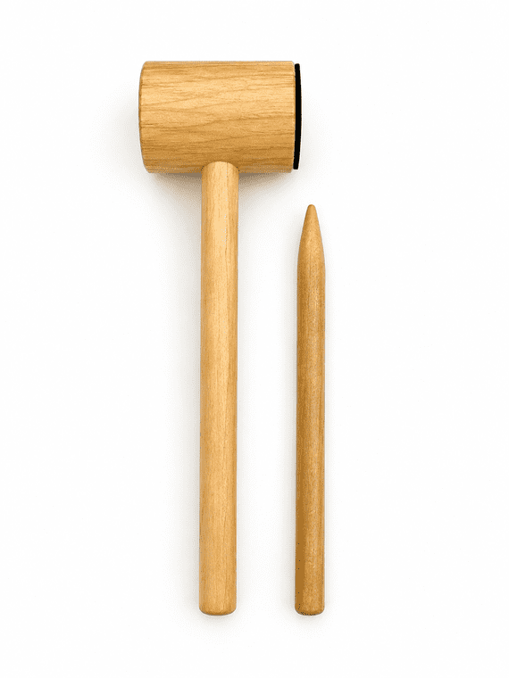 Manaka Hammer & Wooden Needle