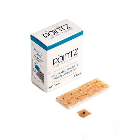 Pointz ® Gold Plated Magnetic  Acu Ear / Body Pellet Seeds