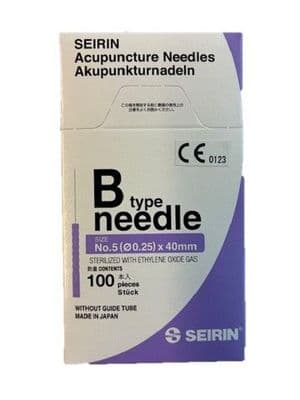 Seirin B Type Acupuncture Needle .25x40mm exp (08/26)