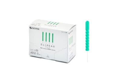 Seirin ELIPEAS Acupuncture Needles – 0.12, 0.14 & 0.16 × 7mm