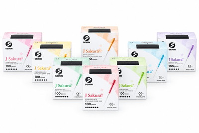 Seirin J-Type Acupuncture Needles with Guide Tube – 100 Needles