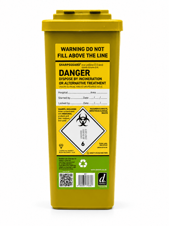 Sharps Disposal Bin .5 Ltr