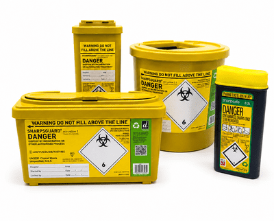 Sharps Disposal Bin – Multiple Sizes Available